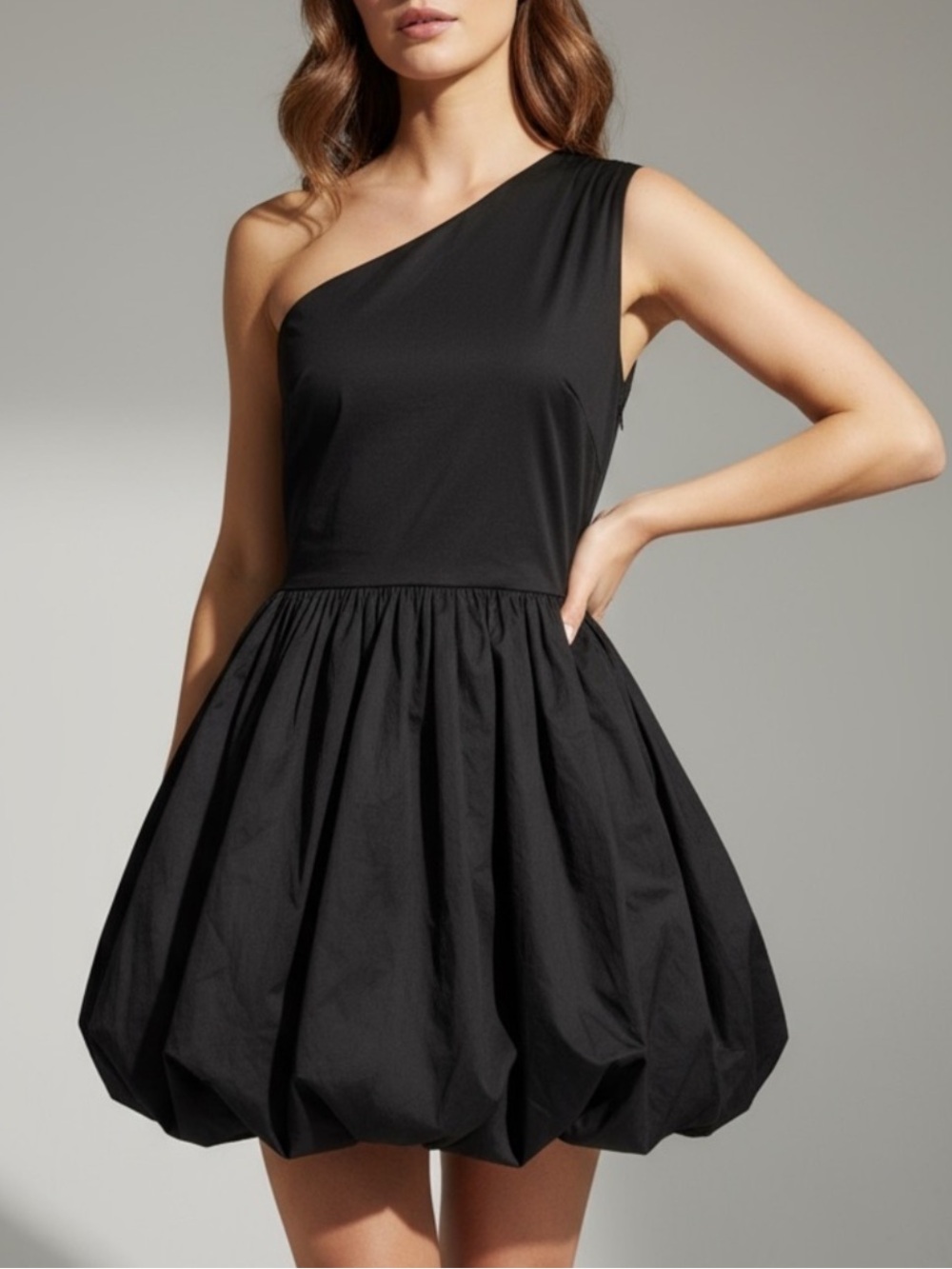 Princess Polly Debut Bubble Hem Mini dress in Black Size 4